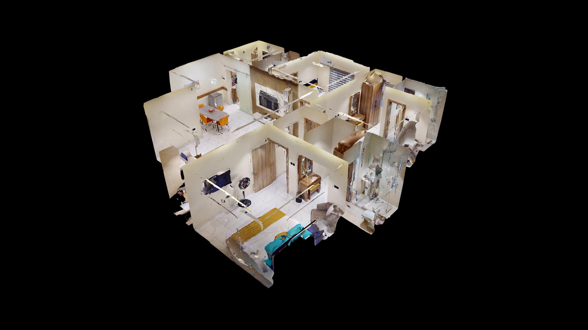 SAN PIETRO Matterport dollhouse view